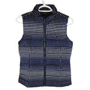 TOMMY HILFIGER | quilted zip gradient polka-dot puffer vest gilet